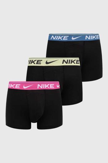 Boxerky Nike 3-pak pánske, čierna farba