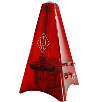 Wittner Metronome Tower Line Red transparent. 856241TL