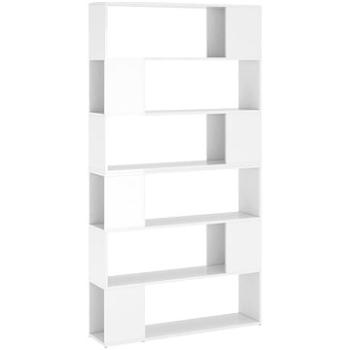 Shumee deliaca stena biela s vysokým leskom 100 × 24 × 188 cm, 3082077