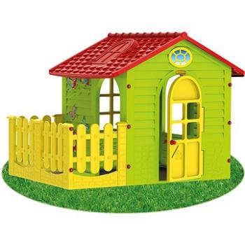 Detský zahradný domček s plotom stredný (5907442108392)