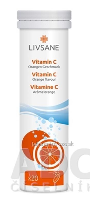 LIVSANE Vitamín C tbl eff (šumivé tablety, príchuť pomaranč) 1x20 ks