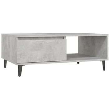 SHUMEE Konferenčný stolík betónovo sivý 90 × 60 × 35 cm drevotrieska, 806008