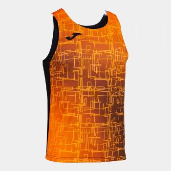 ELITE VIII TANK TOP BLACK ORANGE M