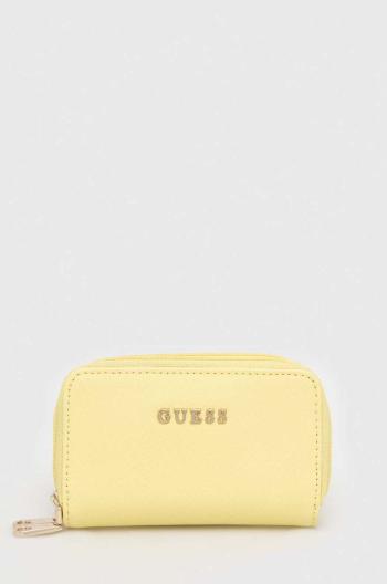 Peňaženka Guess dámsky, žltá farba