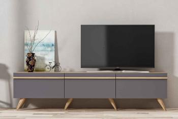 Sofahouse Dizajnový TV stolík Abhilasha 180 cm antracitový