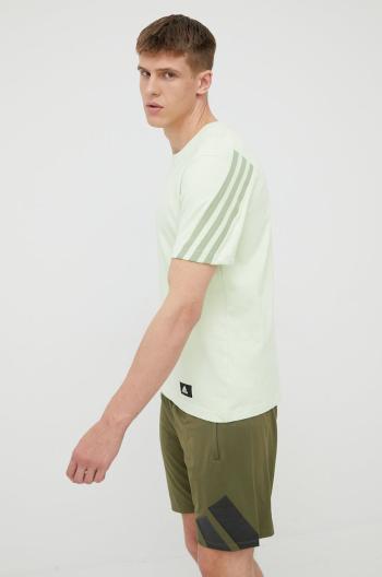 Tričko adidas Performance HC5243 pánske, zelená farba, jednofarebné