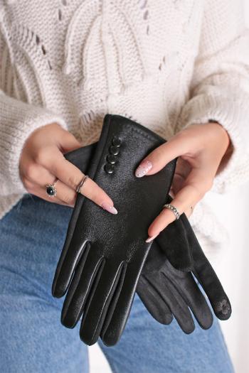 Čierne rukavice Meline