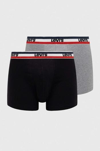 Boxerky Levi's 2-pak pánske, šedá farba