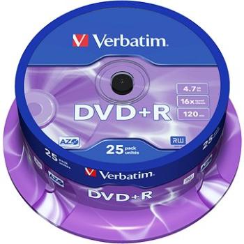 Verbatim DVD + R 16x, 25 ks CakeBox (43500)