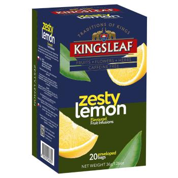 KINGSLEAF Zesty lemon prebal 20 sáčkov