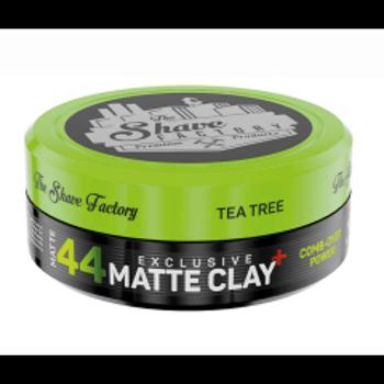 The Shave Factory Matte Clay Comb-Over Power matná hlína na vlasy s tea tree 150 ml