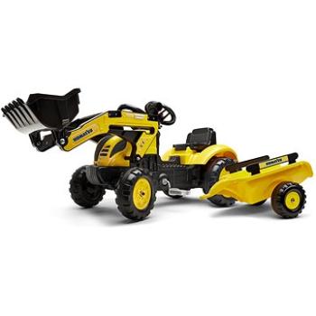 Falk Šliapací traktor 2076M Komastu Pedal backhoe s prívesom (3016202076139)