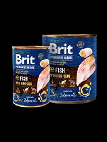 Brit Premium Dog by Nature  konz Fish & Fish Skin 800g + Množstevná zľava 4 + 1 zadarmo