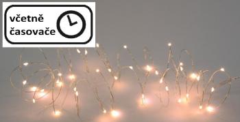 Nexos 64192 Vianočné LED osvetlenie - 6 m, 60 LED, teplá biela