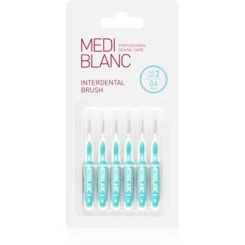 MEDIBLANC Interdental Pick-brush medzizubná kefka 6 ks 0,6 mm Blue 6 ks