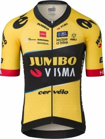 AGU Premium Replica Jersey SS Team Jumbo-Visma Men Yellow 3XL