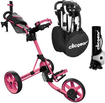 Clicgear Model 4.0 Deluxe SET Soft Pink Manuálny golfový vozík