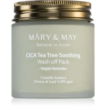 MARY & MAY Cica Tea Tree Soothing minerálna čistiaca ílová maska na upokojenie pleti 125 g