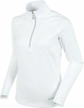 Sunice Womens Anna Lightweight Stretch Half-Zip Pullover Pure White M