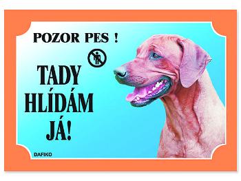 Tabulka DAFIKO rhodézský ridgeback 1 ks