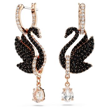 Swarovski Úchvatné labutie náušnice 2v1 s kryštálmi Iconic Swan 5678047