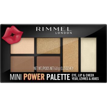 Rimmel Mini Power Palette paletka pre celú tvár odtieň 02 Sassy 6.8 g