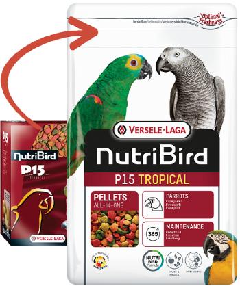 Versele Laga NutriBird P15 Tropical - pelety pre veľké papagáje 1kg