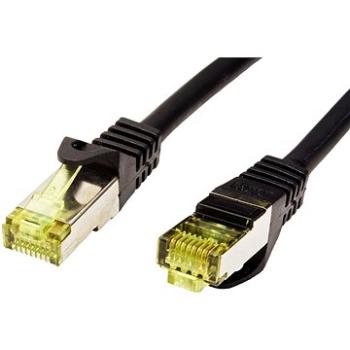 OEM S/FTP patchkabel Cat 7, s konektormi RJ45, LSOH, 0,25 m, čierny (21.92.2115)