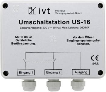 IVT prepínací stanice US-16 3600 VA   400034 160 mm x 145 mm x 77 mm Vhodné pre model (striedač napätia):Universal