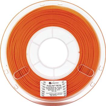 Polymaker 70101  vlákno pre 3D tlačiarne PETG plast  1.75 mm 1 kg oranžová PolyLite 1 ks