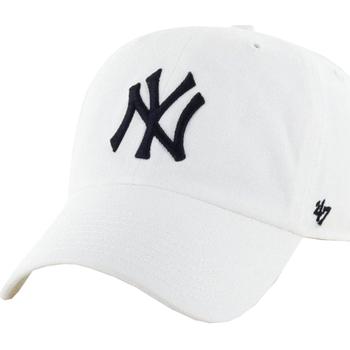'47 Brand  Šiltovky New York Yankees MLB Clean Up Cap  Biela