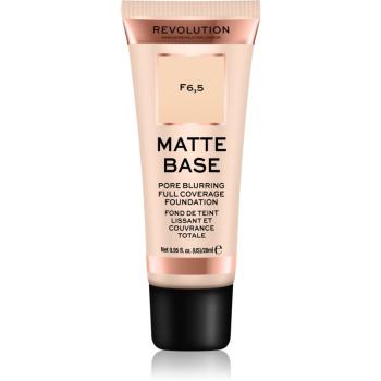 Makeup Revolution Matte Base krycí make-up odtieň F6,5 28 ml