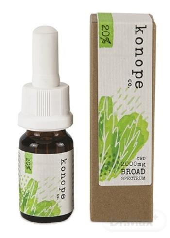 Konope co. 20% CBD v organickom argánovom oleji - Široké Spektrum 2000mg