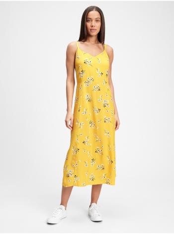 Šaty print cami midi dress Žltá