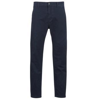 G-Star Raw  Nohavice Chinos/Nohavice Carrot BRONSON STRAIGHT TAPERED CHINO  Modrá