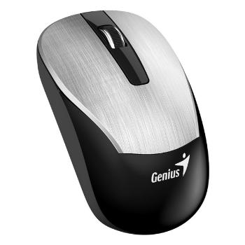 Genius Myš Eco-8015, 1600DPI, 2.4 [GHz], optická, 3tl., bezdrôtová USB, strieborno-čierna, Intergrovaná