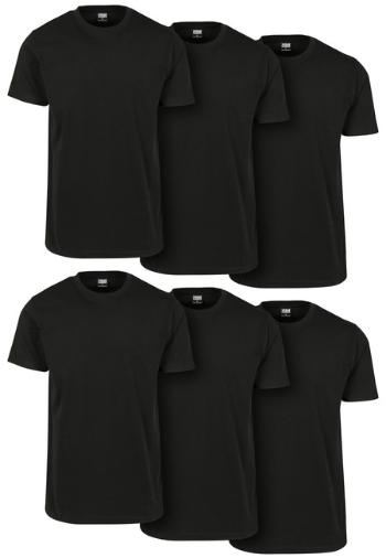 Urban Classics Basic Tee 6-Pack blk/blk/blk/blk/blk/blk - L