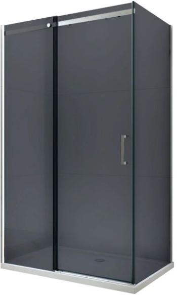 MEXEN/S - OMEGA sprchovací kút 120x80 cm, grafit, chróm 825-120-080-01-40