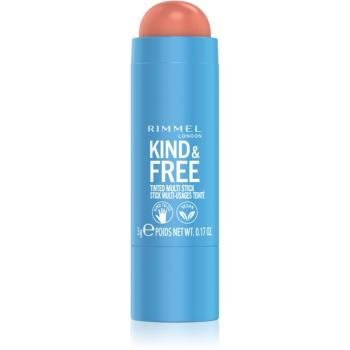 Rimmel Kind & Free multifunkčné líčidlo na oči, pery a tvár odtieň 002 Peachy Cheeks 5 g