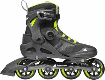 Rollerblade Macroblade 84 BOA Kolieskové korčule Black/Lime 45,5