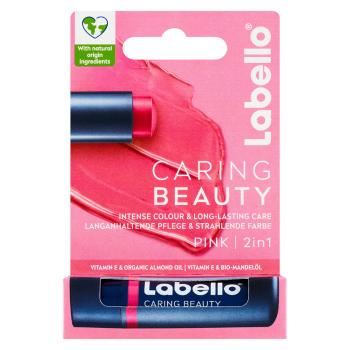 LABELLO Caring Beauty Farebný balzam na pery Pink 5,5 ml