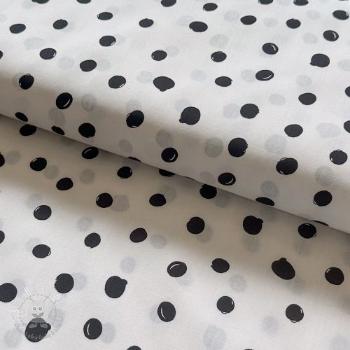 Bavlnená látka Draw dots Snoozy white