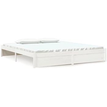Rám postele biely masívne drevo 180 × 200 cm Super King, 814965