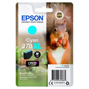 EPSON T3792 (C13T37924010) - originálna cartridge, azúrová, 9,3ml