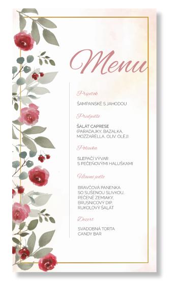 Menu - Vintage Rose Zvoľte množstvo: od 11 ks do 30 ks