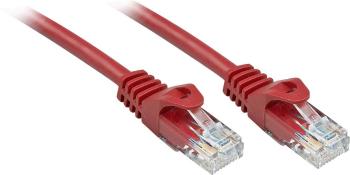 LINDY 48181 RJ45 sieťové káble, prepojovacie káble CAT 6 U/UTP 0.50 m červená s ochranou 1 ks