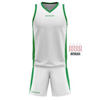 KIT POWER INTERLOCK BIANCO/VERDE Tg. XL