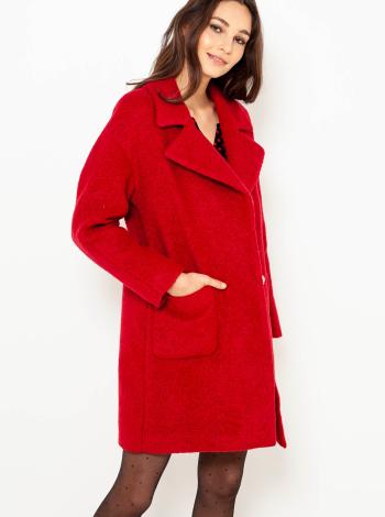 Kabáty pre ženy CAMAIEU - červená