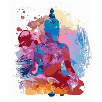 Maľovanie podľa čísel – Abstraktný farebný Budha (HRAbz33254nad)