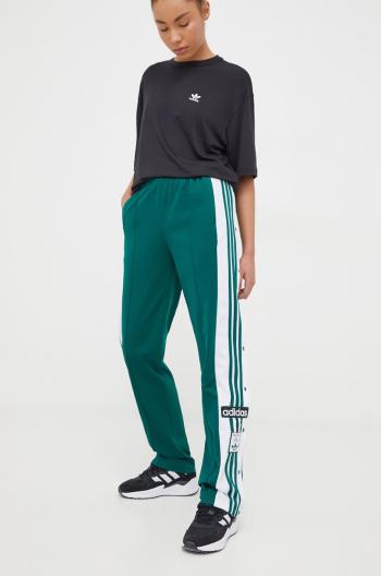 Tepláky adidas Originals zelená farba, s nášivkou,  IP0623